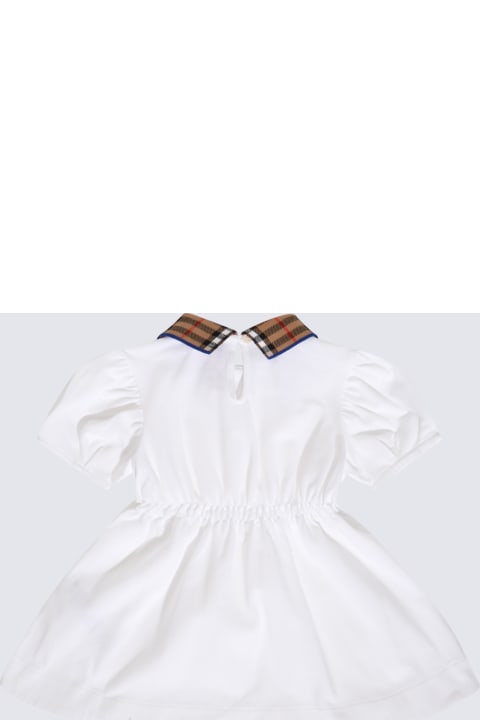 Jumpsuits for Girls Burberry White Cotton Dress