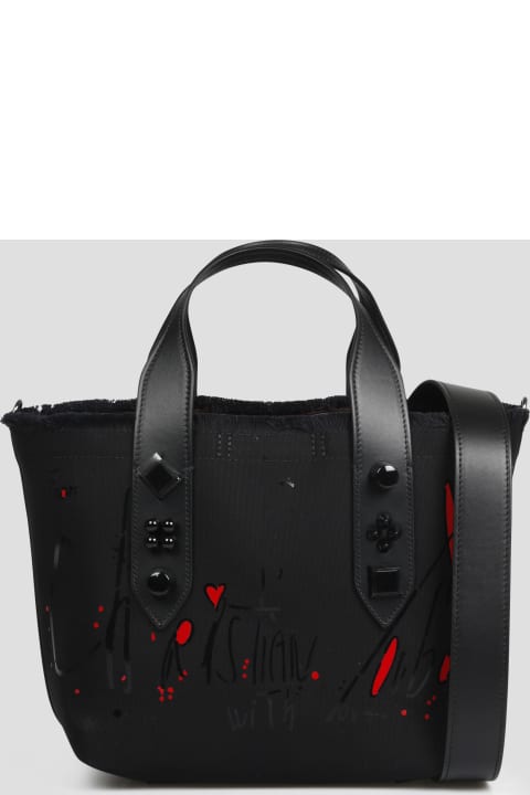 Luxury handbag - Frangibus bag Christian Louboutin in black fabric