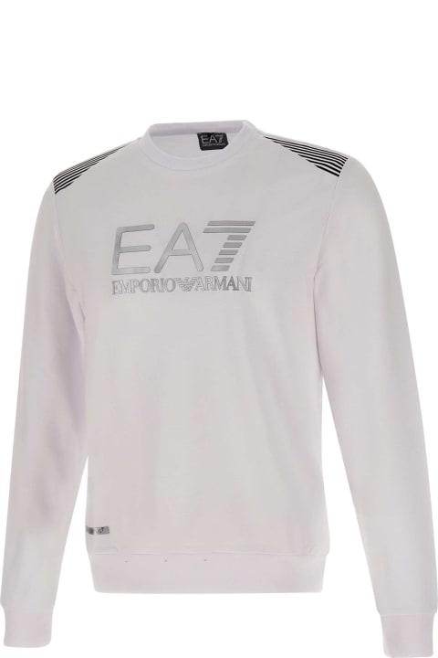 メンズ EA7のフリース＆ラウンジウェア EA7 Cotton Sweatshirt