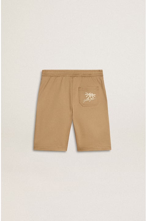 Golden Goose Bottoms for Boys Golden Goose Bermuda Con Ricamo