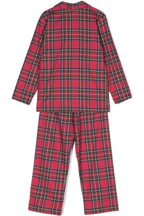 La Perla Jumpsuits for Boys La Perla Tartan Long-sleeve Pyjamas