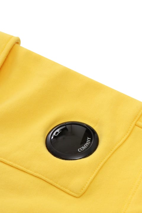 Homeware C.P. Company Undersixteen Yellow Fleece Shorts