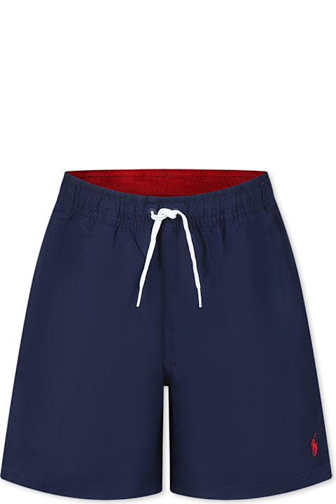 Ralph Lauren Swimwear for Boys Ralph Lauren Blue Swim Trunks For Boy
