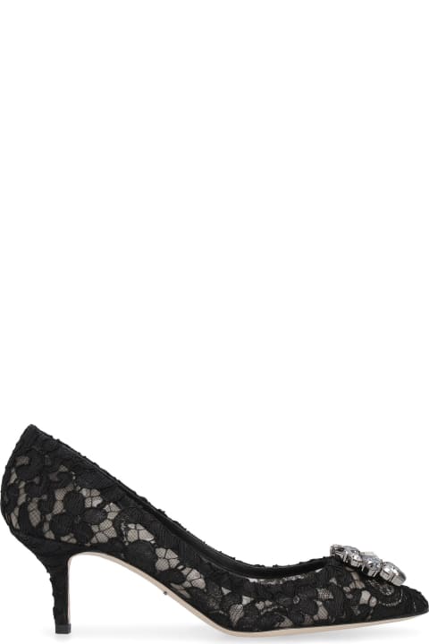 Party Shoes for Women Dolce & Gabbana Bellucci Embellished Lace Pump