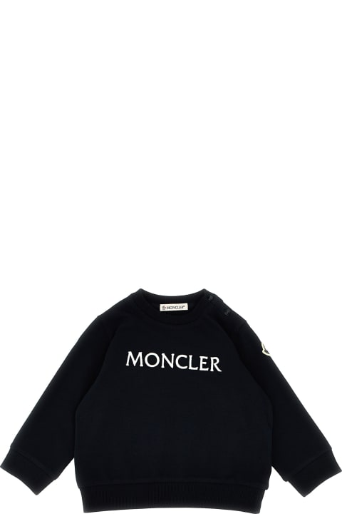 Moncler Topwear for Baby Boys Moncler Logo Embroidery Sweatshirt
