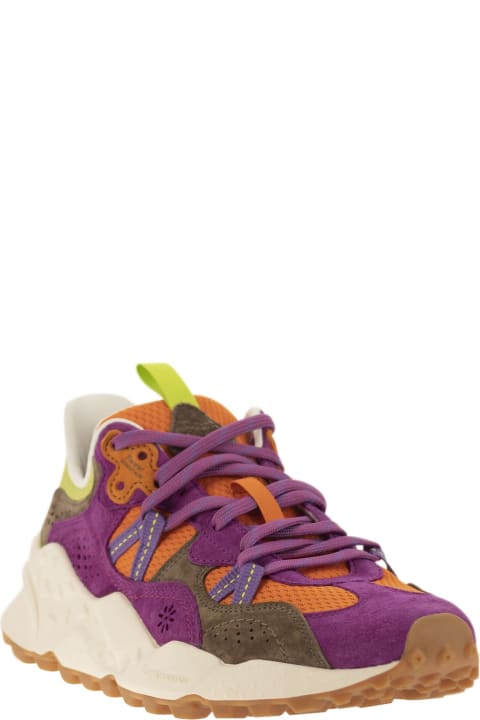 Flower Mountain Shoes for Women Flower Mountain Tiger - Sneakers In Suede And Technical Fabric