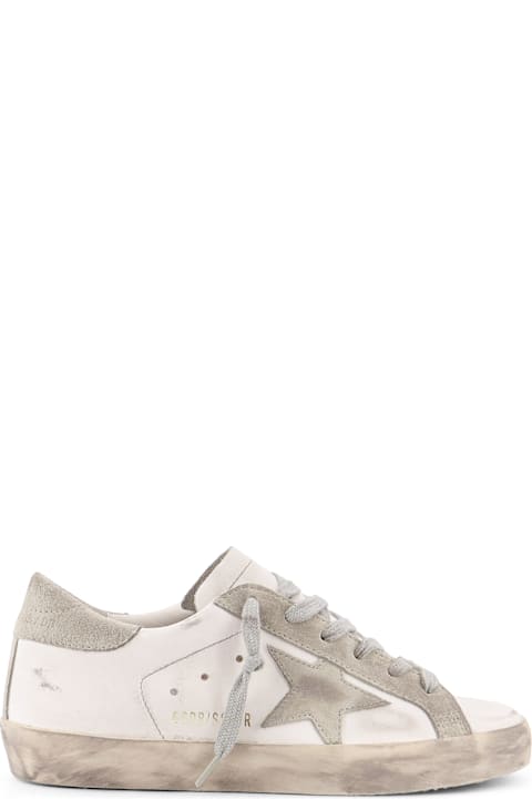 Shoes for Women Golden Goose Super-star Classic With List Leather Sneakers