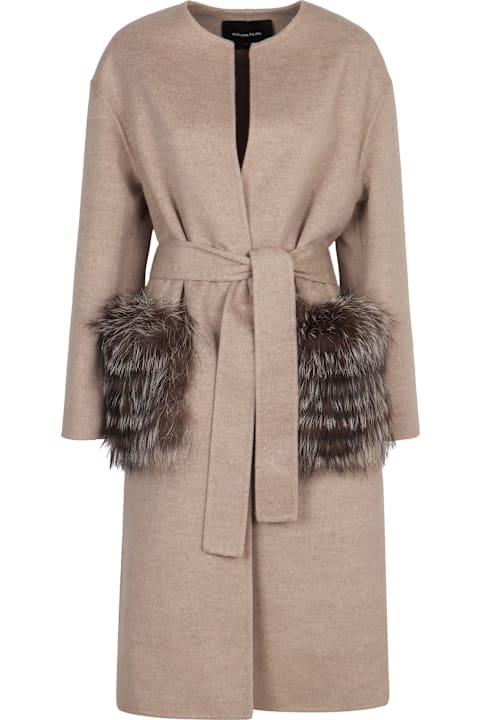 Homeware Fabiana Filippi Coat In Double Wool And Cashmere