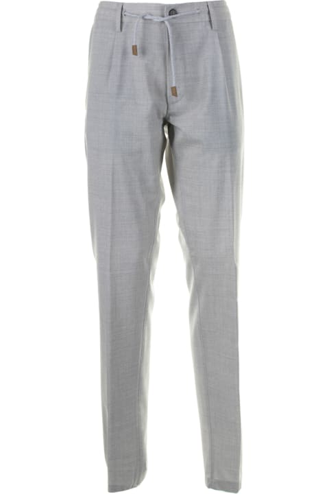 Eleventy Pants for Men Eleventy Light Gray Men's Trousers
