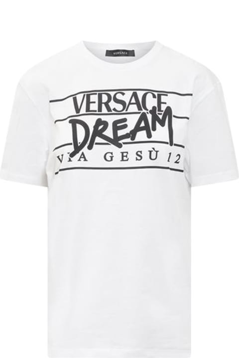 Versace Clothing for Women Versace Logo Cotton T-shirt