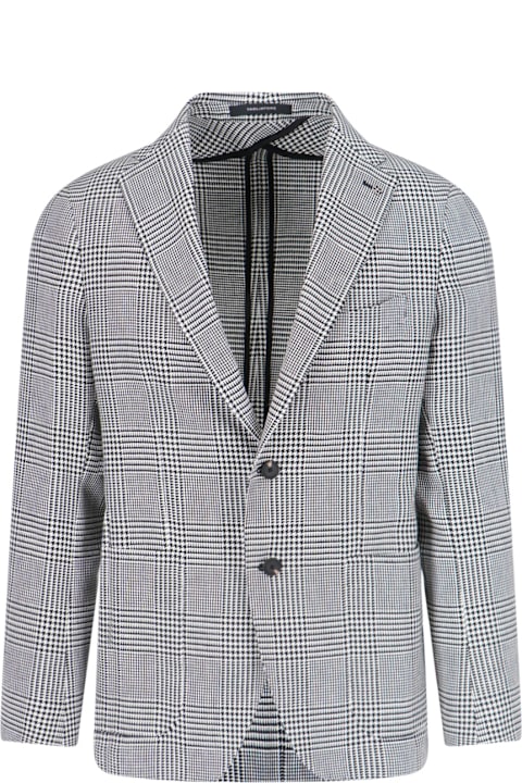 Tagliatore for Men Tagliatore Single-breasted Houndstooth Blazer