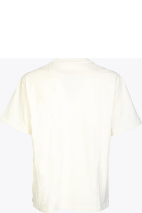 Basic T-shirt Ivory white boxy t-shirt - Basic t-shirt