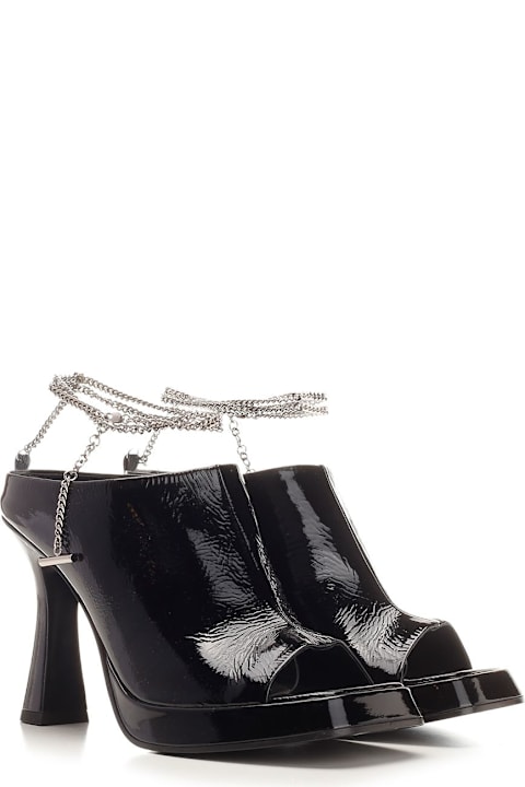Alexander McQueen Sandals for Women Alexander McQueen Ankle Chain Strap Sandals