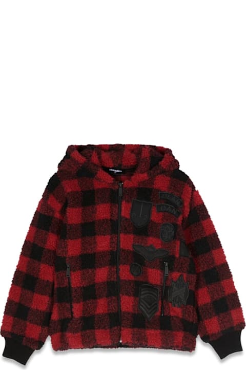 Topwear for Girls Dsquared2 Plaid Hoodie