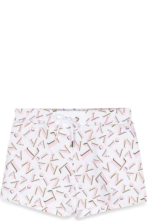 Lanvin Bottoms for Girls Lanvin Allover Logo Shorts