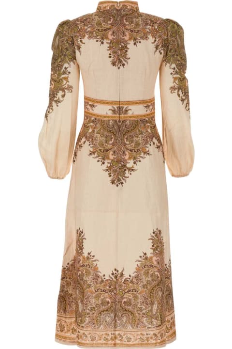 ウィメンズ Zimmermannのワンピース＆ドレス Zimmermann Embroidered Linen Natura Dress
