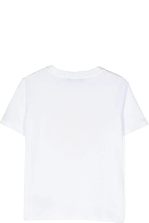 Balmain T-Shirts & Polo Shirts for Boys Balmain White T-shirt With Rubberized Logo