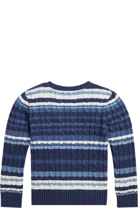 Ralph Lauren Sweaters & Sweatshirts for Boys Ralph Lauren Striped Cotton Cable Sweater