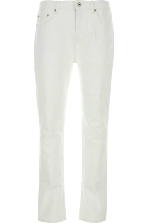 メンズ新着アイテム Burberry White Stretch Denim Jeans
