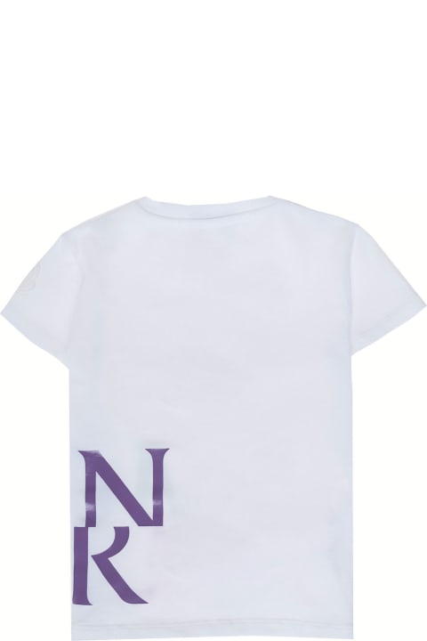 Fashion for Baby Girls Moncler Girl Cotton White T-shirt With Print