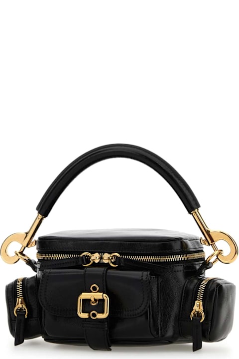 Chloé Black Leather Small Camera Bag Handbag