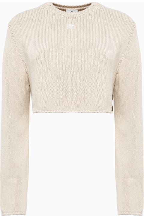 Courrèges Sweaters for Women Courrèges Courreges Cropped Sweater