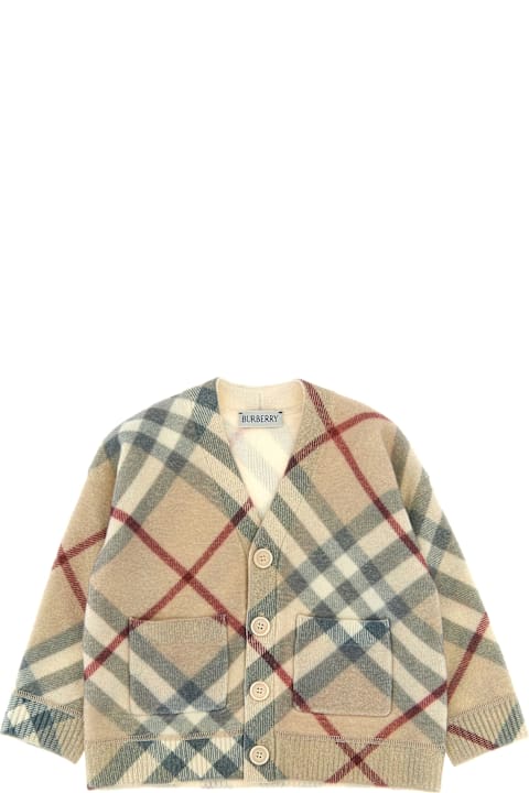 Burberry Sweaters & Sweatshirts for Baby Girls Burberry Check Cardigan