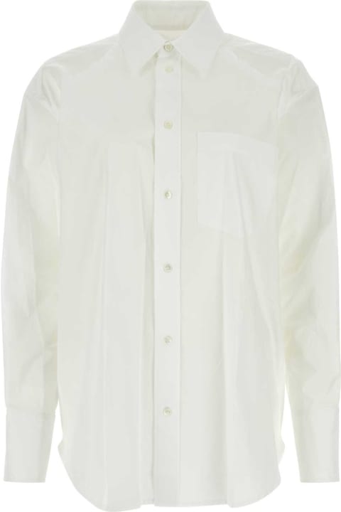 ウィメンズ J.W. Andersonのトップス J.W. Anderson White Poplin Shirt