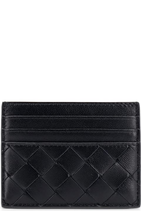 Bottega Veneta Wallets for Women Bottega Veneta Leather Card Holder With Woven Pattern