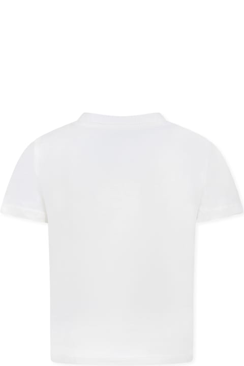 Kenzo Kids T-Shirts & Polo Shirts for Boys Kenzo Kids Ivory T-shirt For Kids With Logo