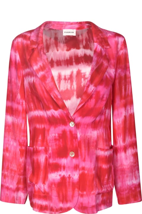 Parosh Coats & Jackets for Women Parosh Two-button Printed Blazer