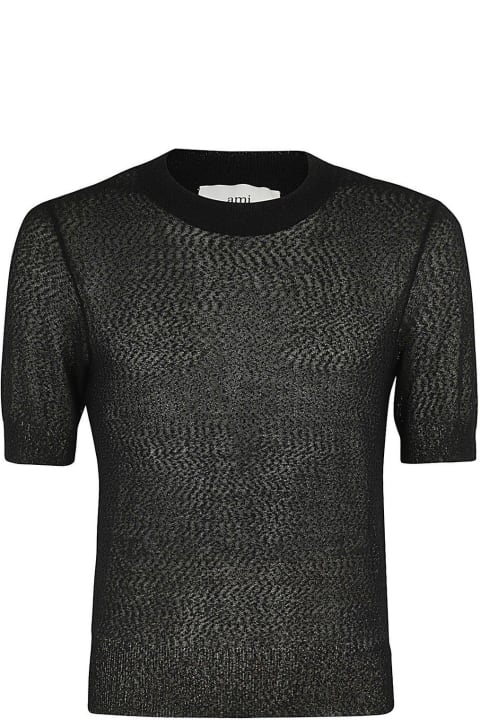 Ami Alexandre Mattiussi Topwear for Men Ami Alexandre Mattiussi Crewneck Knitted T-shirt