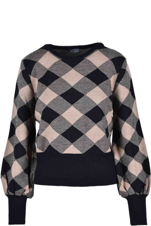 Women's Brown / Black Sweater