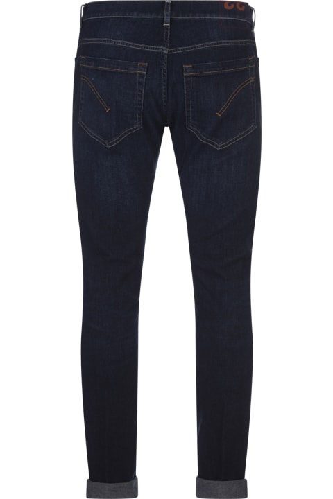 Dondup Pants for Men Dondup George Jeans Skinny In Blue Stretch Denim