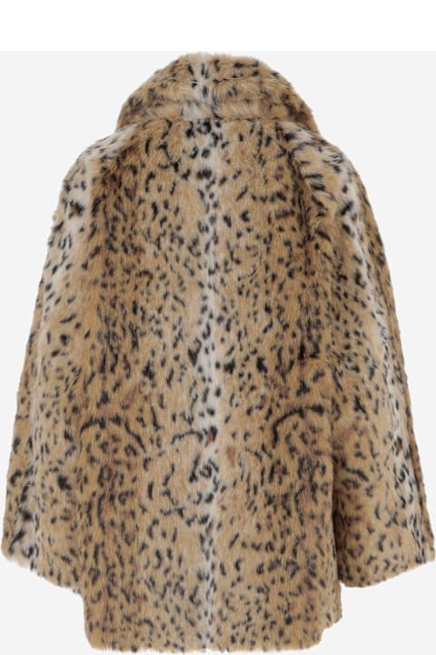 N.21 for Women N.21 Short Faux Fur Coat With Leo Pattern