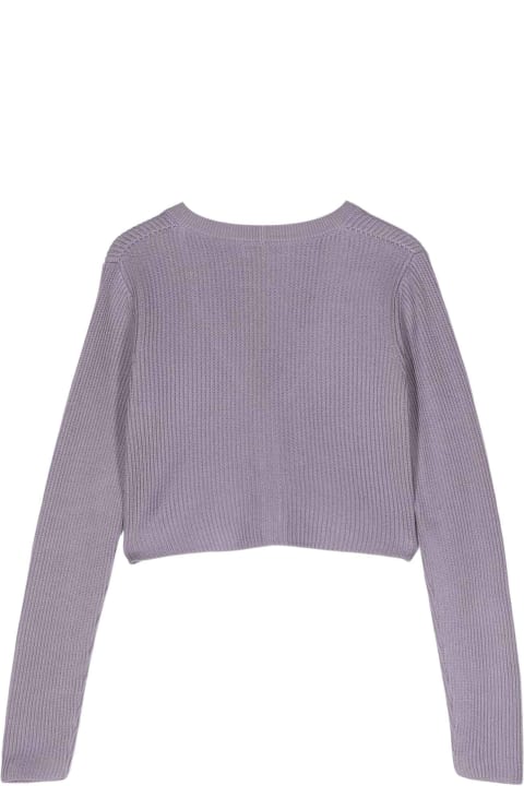 Sweaters & Sweatshirts for Girls Brunello Cucinelli Lilac Cardigan Girl
