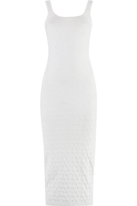 Valentino for Women Valentino Toile Iconograph Jacquard Sleeveless Midi Dress