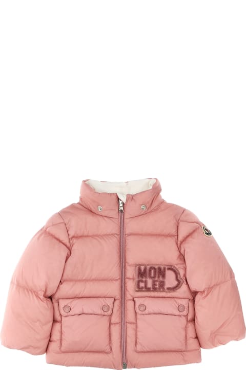 Sale for Baby Girls Moncler 'abbaye' Down Jacket