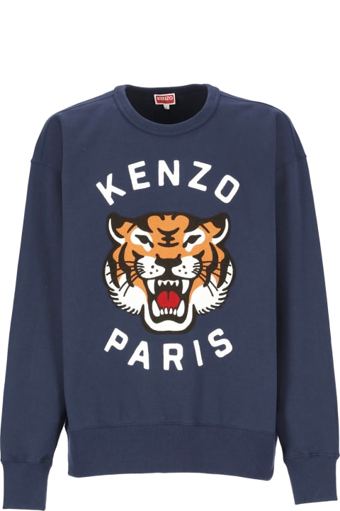 Kenzo Men Kenzo Lucky Tiger Embroidered Oversize Sweatshirt