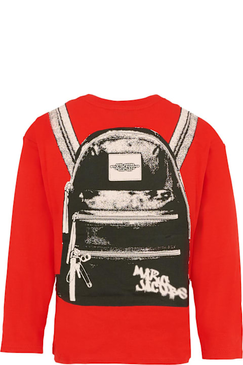 أدوات منزلية Marc Jacobs Red T-shirt For Boy With Logo