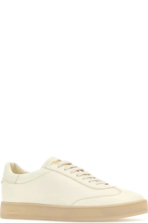 Church's Shoes for Men Church's Ivory Leather Largs 2 Sneakers