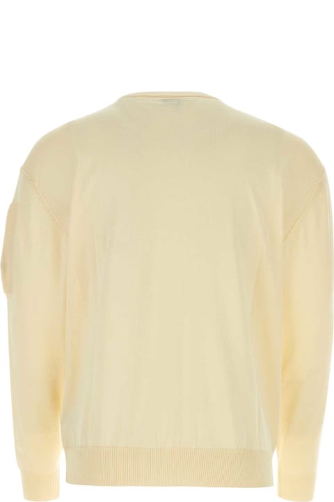Fleeces & Tracksuits for Men C.P. Company Pastel Yellow Cotton Sweater