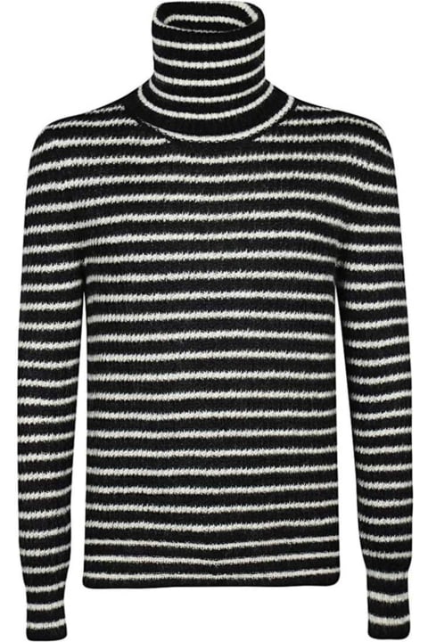Saint Laurent Menのセール Saint Laurent Wool Striped Sweater