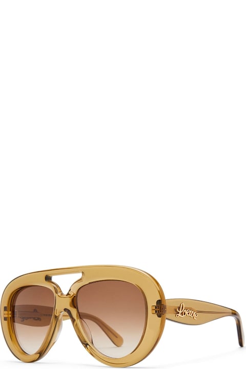 Eyewear for Women Loewe Lw40144u - Transparent Olive Sunglasses