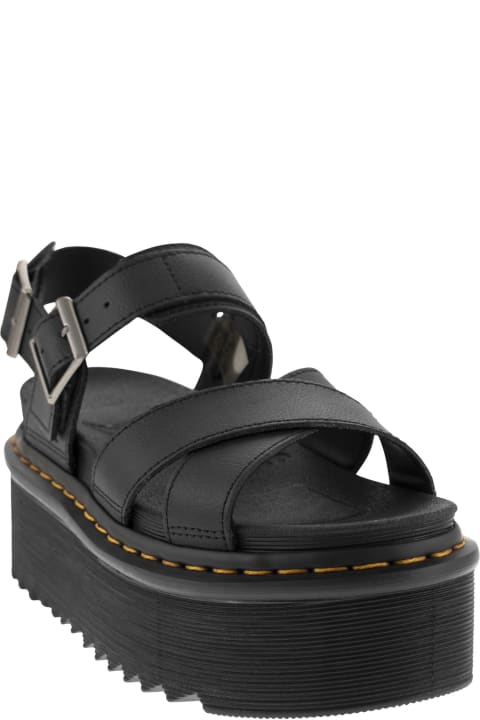 Dr. Martens Women Dr. Martens Voss Ii Leather Sandals With Straps