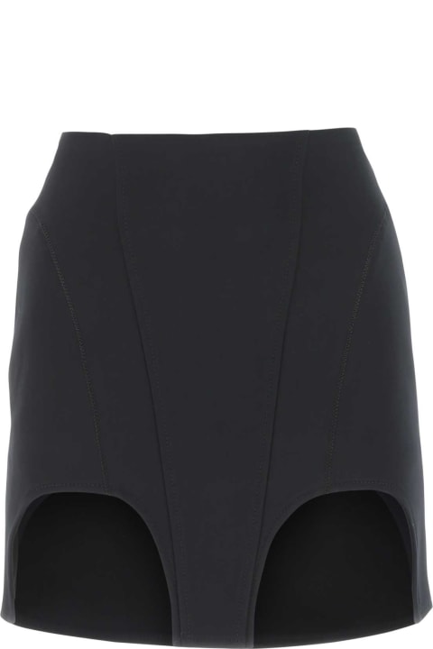 Fashion for Women Dion Lee Black Stretch Cotton Blend Mini Skirt