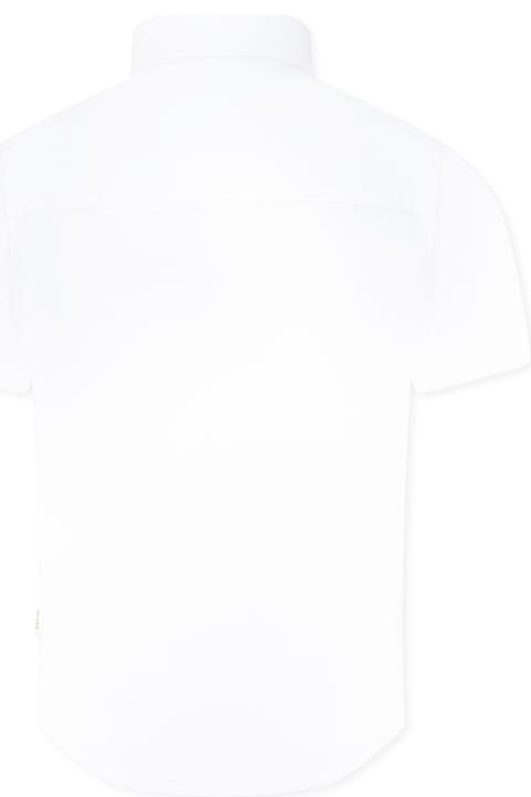 Homeware Hugo Boss White Shirt For Boy With Logo