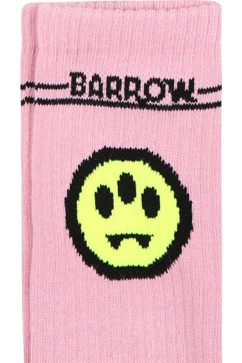 Barrow Underwear for Girls Barrow Pink Socks For Girl With Smiley