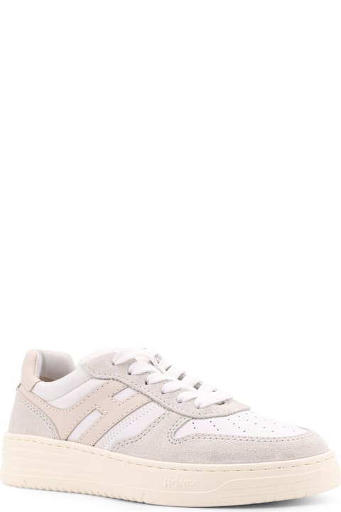 Hogan for Women Hogan H630 Leather And Suede Sneakers