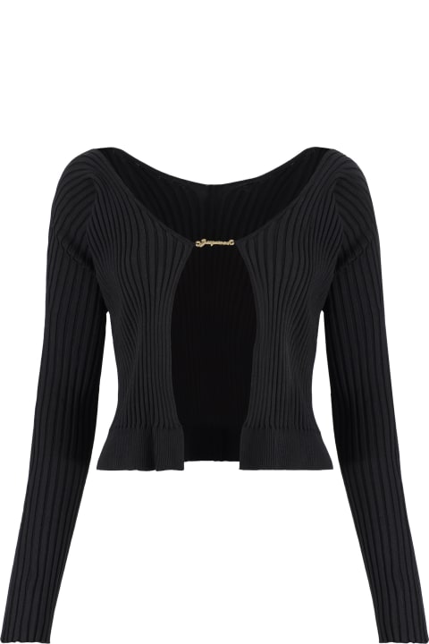 Sweaters for Women Jacquemus Pralu Logo Print Long Sleeve Top